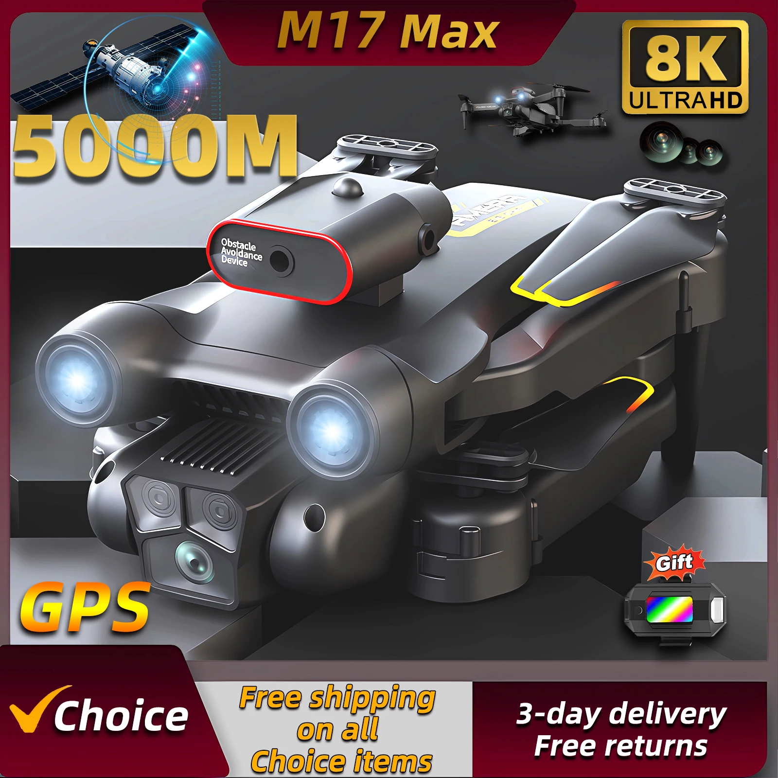Drone Multispectral - New M17 Max Drone 8K Professinal