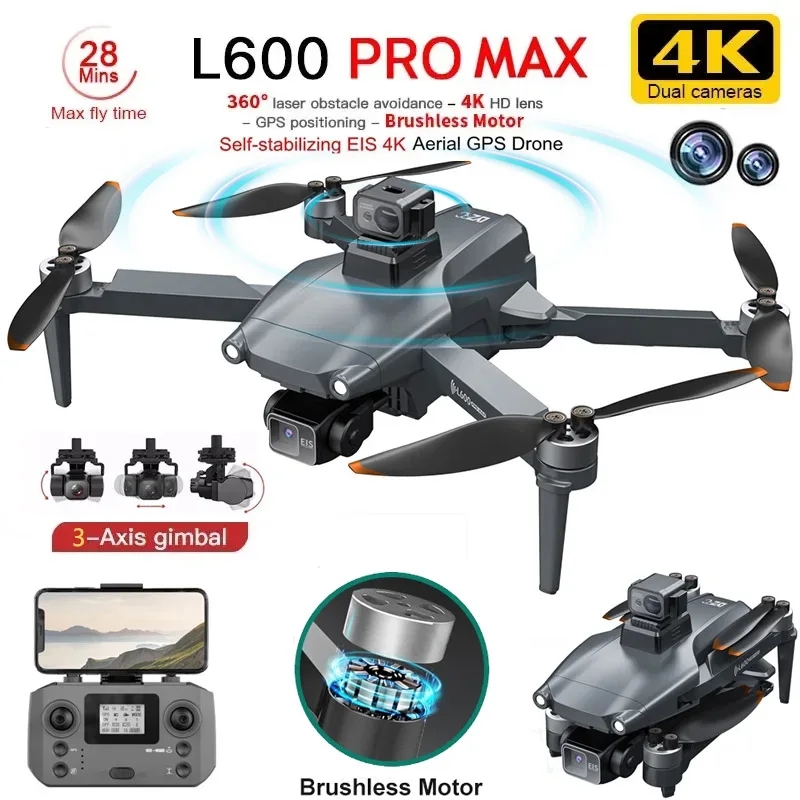 L600 PRO MAX GPS Drone Profess - Drone Cinematic 评论和价格